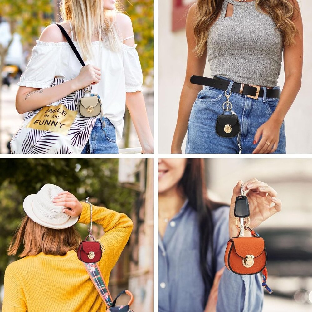 Multi-Functional Mini Backpack Keychain In Red - … - image 4